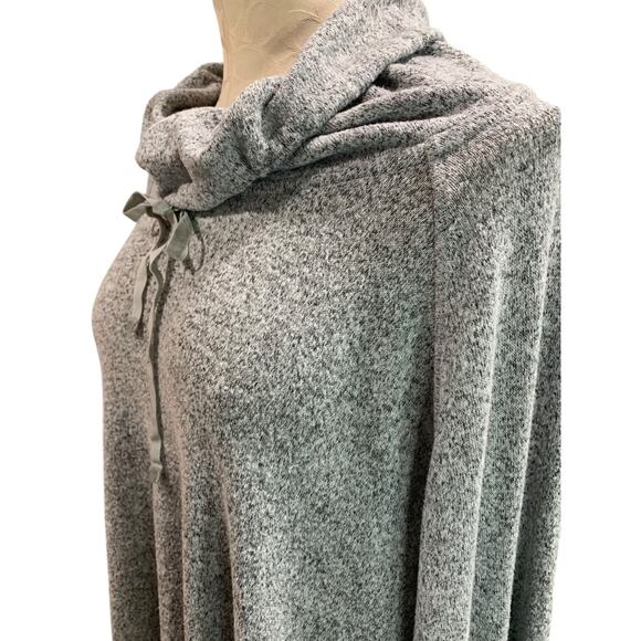 XXL Gilligan & O'Malley Sleepwear Womens Gray Shirt Cowl Drawstring Neck - Picture 5 of 10